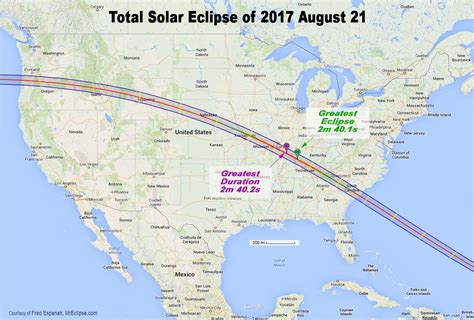 2017 Eclipse Path Of Totality